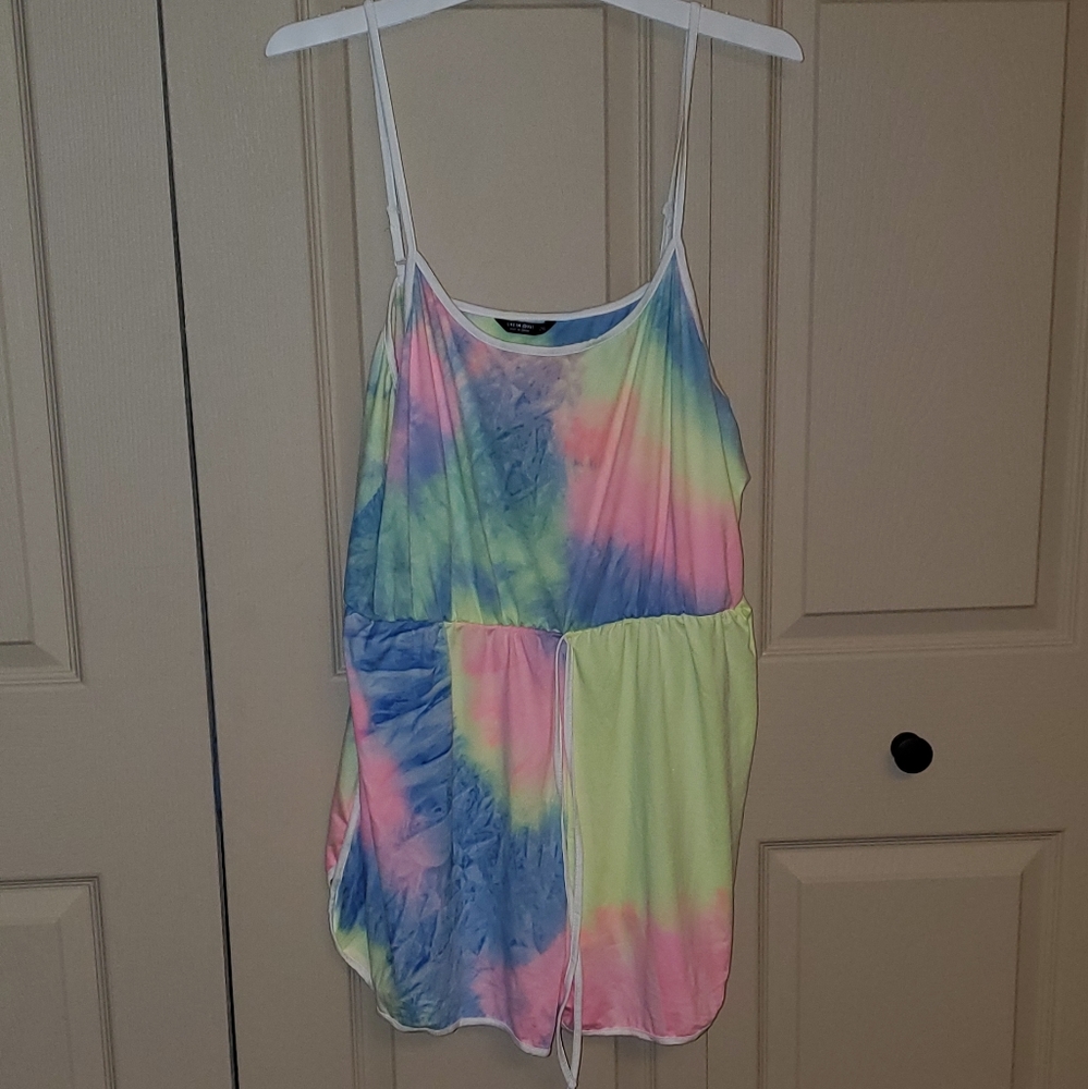 Tye Dye Spaghetti Strap Romper